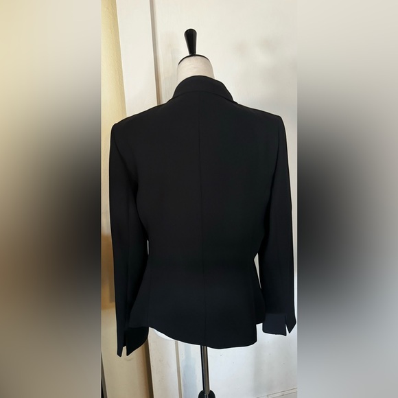 Vintage 90’s Le Suit Bow Detail Blazer Suit Jacket Formal Event Office noir - Picture 9 of 11